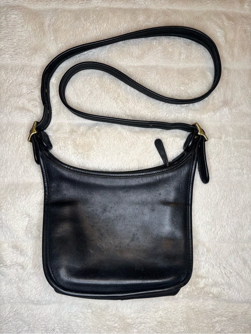 Vintage Coach Janice Legacy 9950 Black Leather Crossbody Shoulder Bag